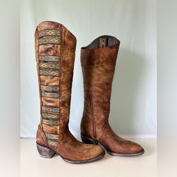 Old Gringo Brown Leather Elina Ganado Boots | W's Size 8 - Picture 5 of 8